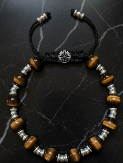 Brazalete Imperial Ojo Tigre Café