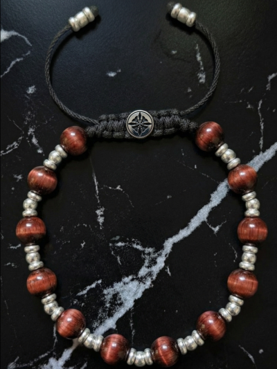 Brazalete Imperial Ojo Tigre Rojo