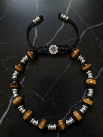 Brazalete Imperial Ojo Tigre Café