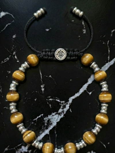 Brazalete Imperial Ojo Tigre Amarillo