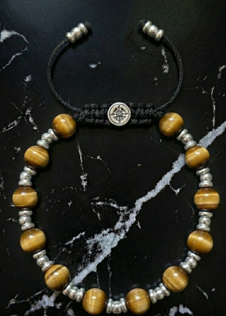 Brazalete Imperial Ojo Tigre Amarillo