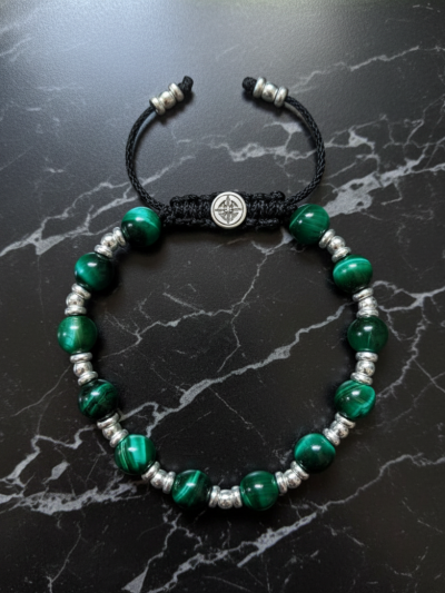 Brazalete Imperial Ojo Tigre Verde