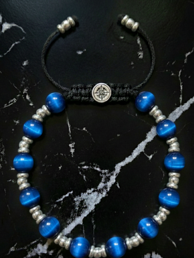 Brazalete Imperial Ojo Tigre Azul