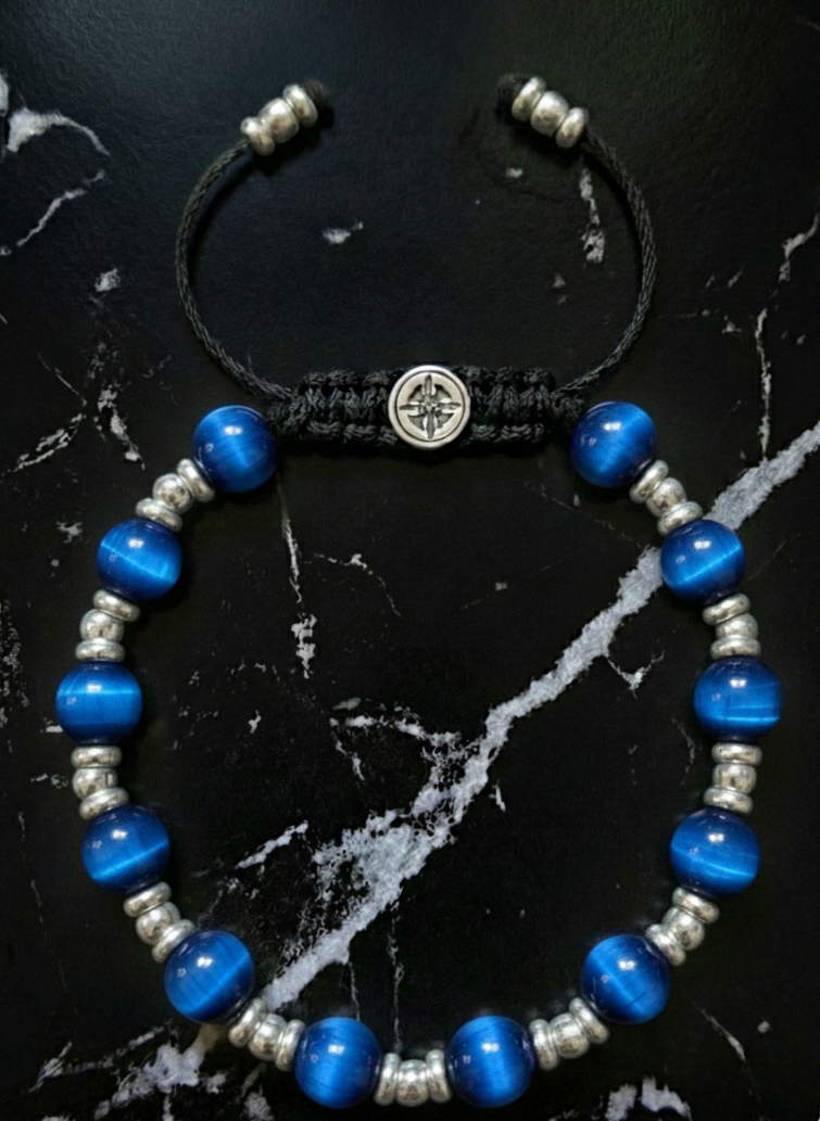 Brazalete Imperial Ojo Tigre Azul