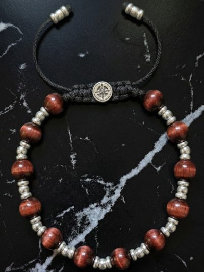 Brazalete Imperial Ojo Tigre Rojo