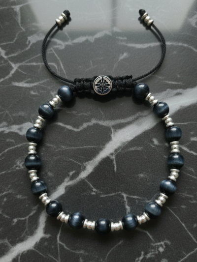 Brazalete Clásico Ojo Tigre Oscuro