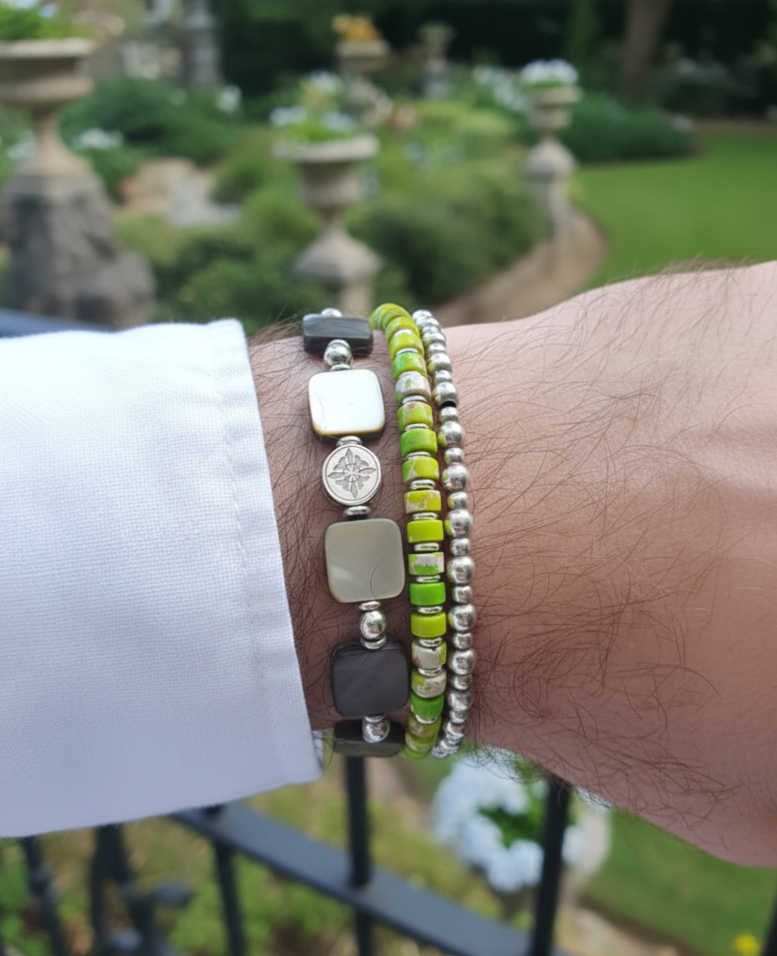 Brazalete Exclusivo Cuadro Black Shell - Imagen 3