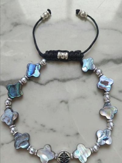 Brazalete Exclusivo Flor Abalone