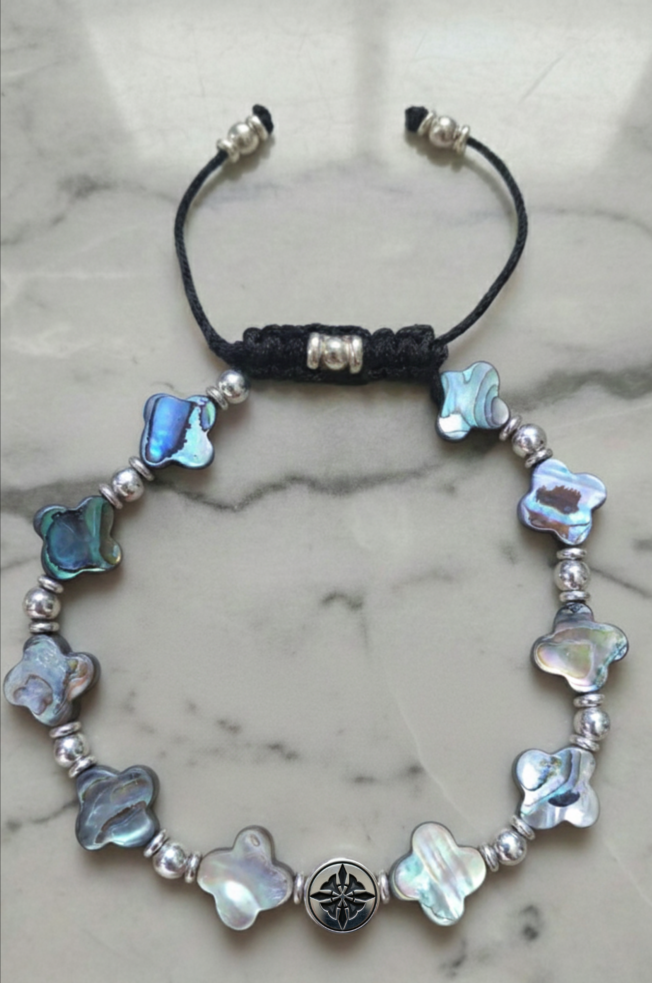 Brazalete Exclusivo Flor Abalone