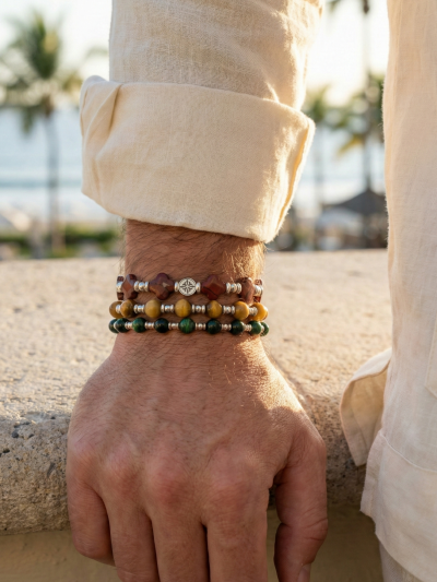 Brazalete Imperial Ojo Tigre Amarillo