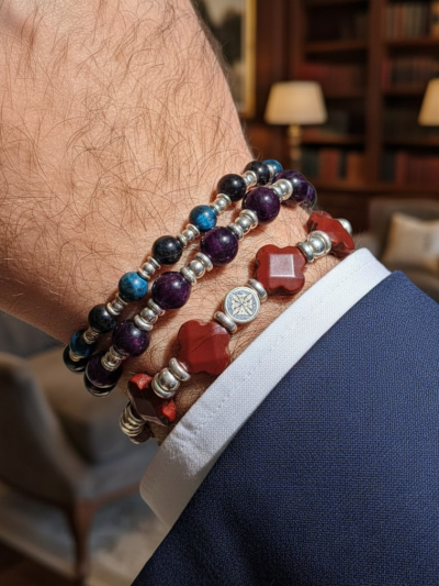 Brazalete Clásico Ojo Tigre Oscuro