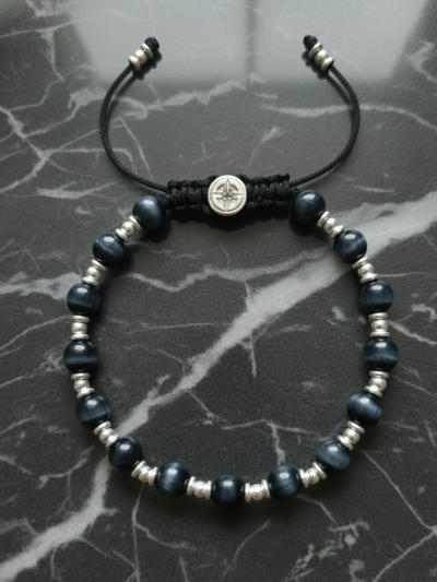 Brazalete Clásico Ojo Tigre Oscuro