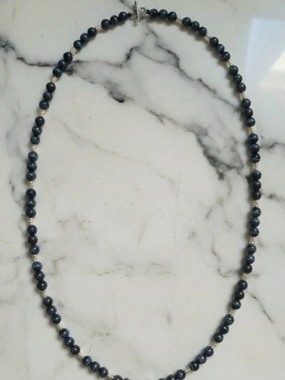 Collar Clásico Ojo Tigre Oscuro